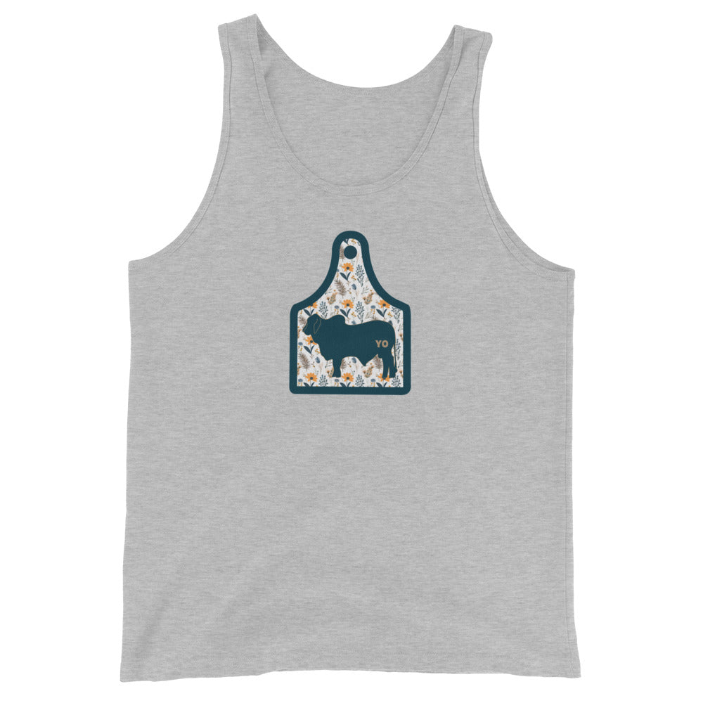 Yo Brahma Floral Ear Tag Tank Top