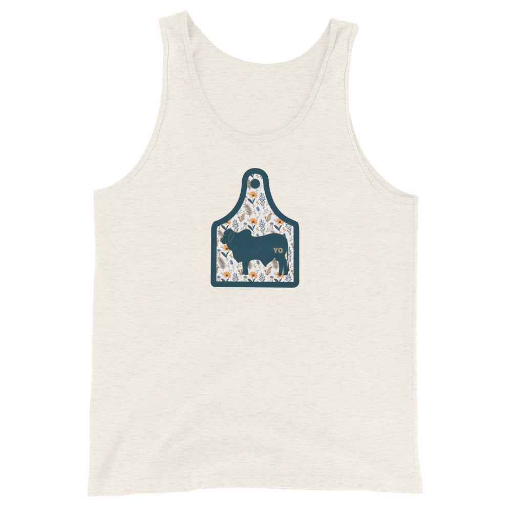 Yo Brahma Floral Ear Tag Tank Top