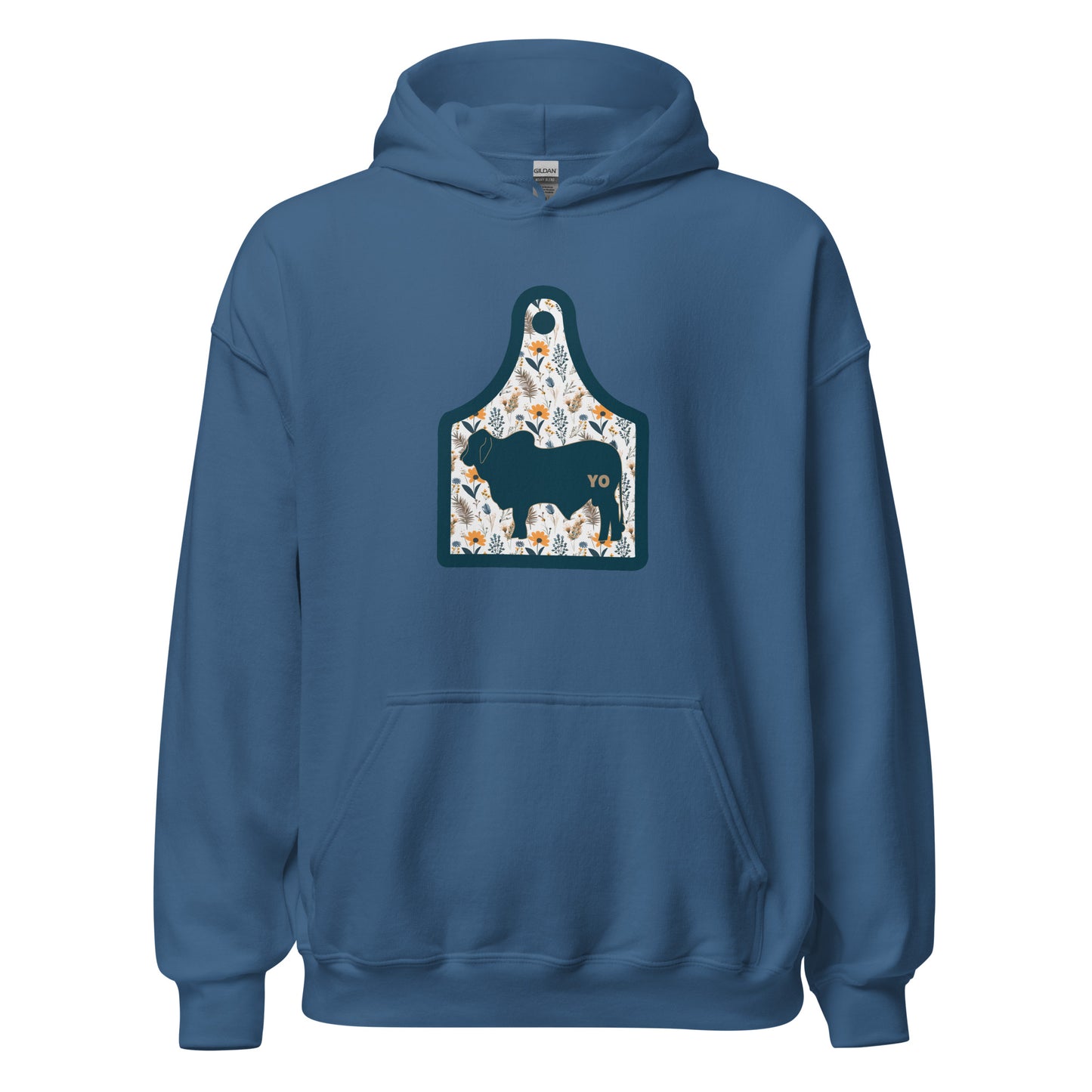Yo Brahma Floral Ear Tag Hoodie