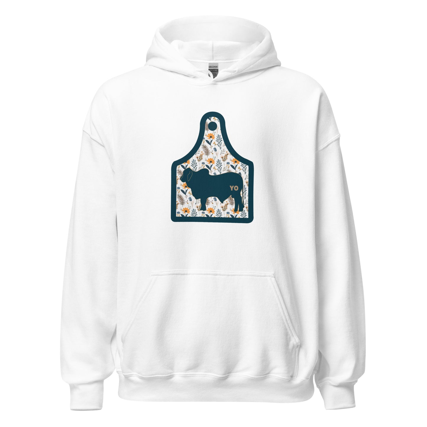 Yo Brahma Floral Ear Tag Hoodie