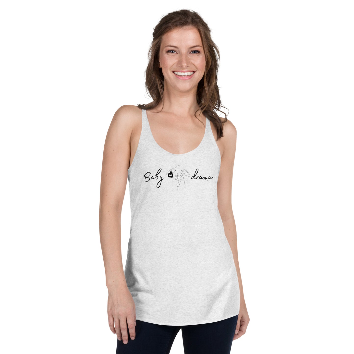 Baby Brahma Drama Women's Racerback Tank Top