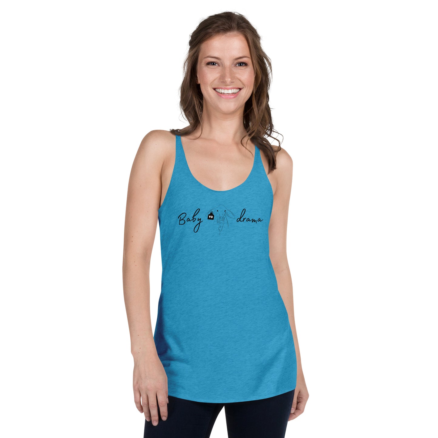 Baby Brahma Drama Women's Racerback Tank Top