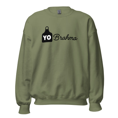 Yo Brahma Ear Tag Crew Neck Sweatshirt