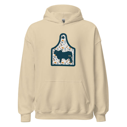 Yo Brahma Floral Ear Tag Hoodie