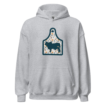 Yo Brahma Floral Ear Tag Hoodie