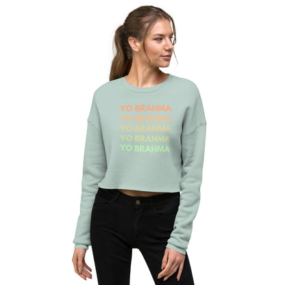 Yo Brahma Ombre Crop Sweatshirt