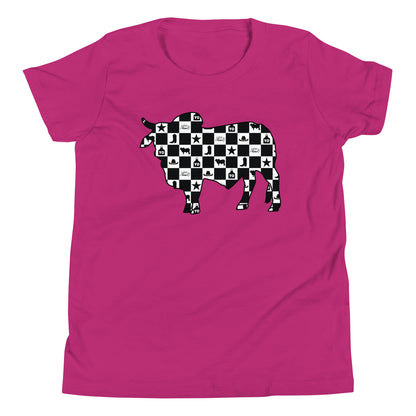 Checkboard Brahma Youth T-Shirt